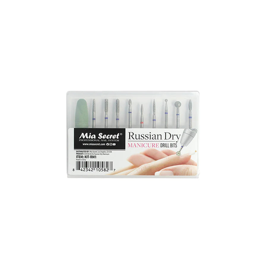 RUSSIAN DRY MANICURE DRILL BITS KIT MIA SECRET