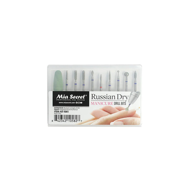 RUSSIAN DRY MANICURE DRILL BITS KIT MIA SECRET