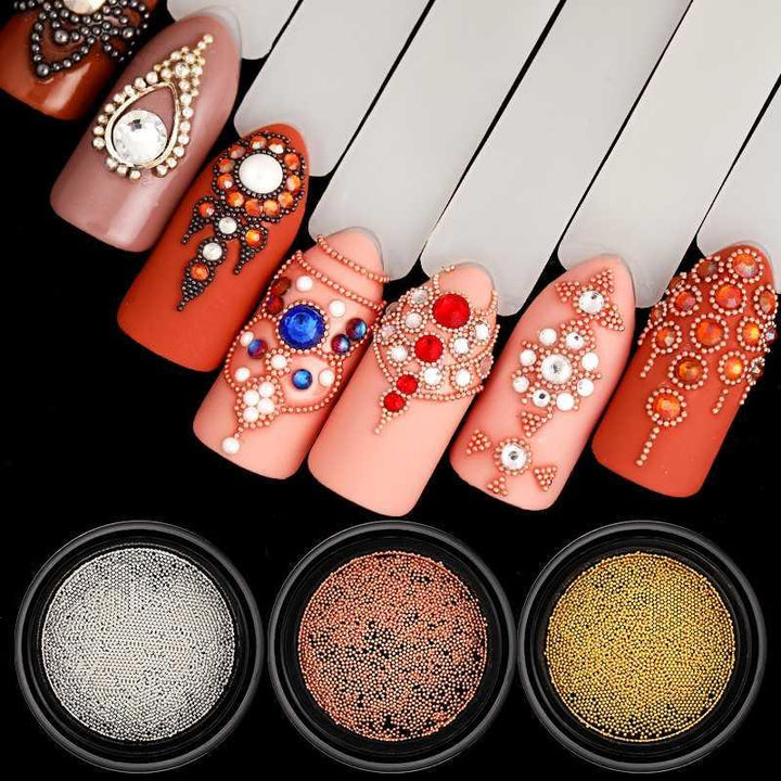 METALLIC NAIL BEADS